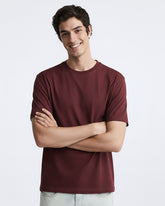 Solid Maroon Cotton T-Shirt